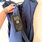 ASTR The Label Wedelia Bustier Midi Dress in Navy Blue | S