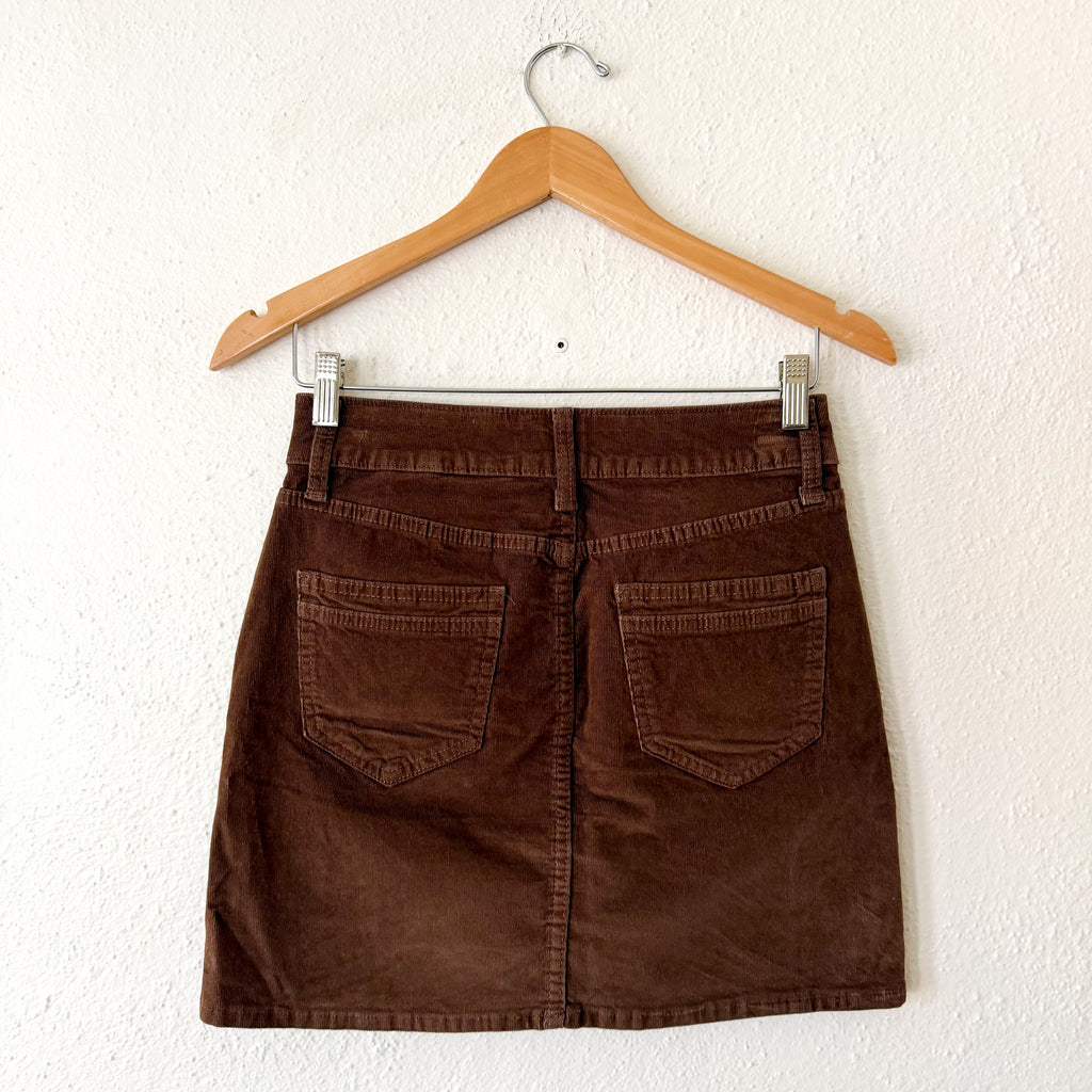 Time & Tru Brown Corduroy Mini Skirt | 2