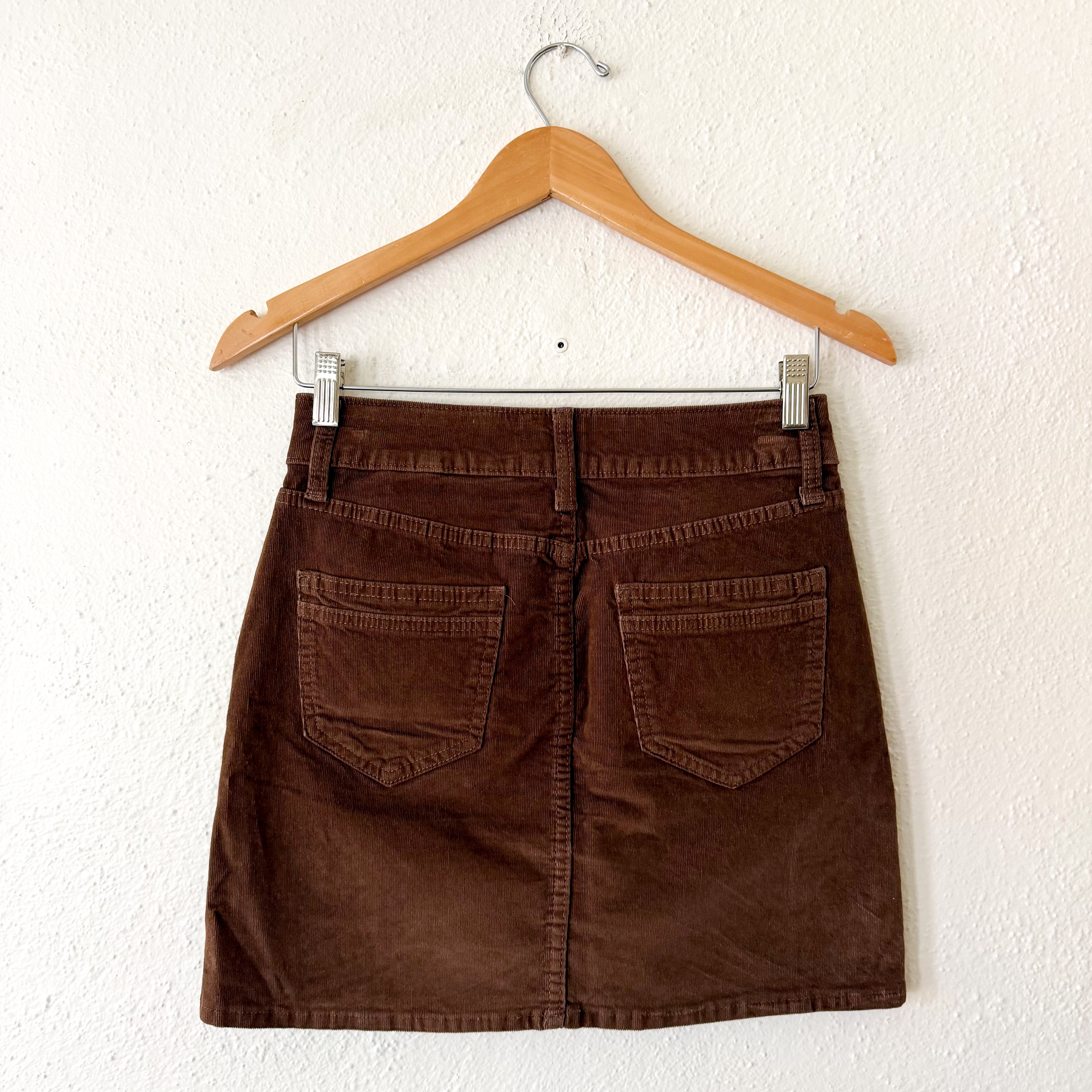 Time & Tru Brown Corduroy Mini Skirt | 2