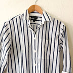 J.Crew Garçon Organic Cotton Button Down Long Sleeve Shirt in Navy Stripe | 00