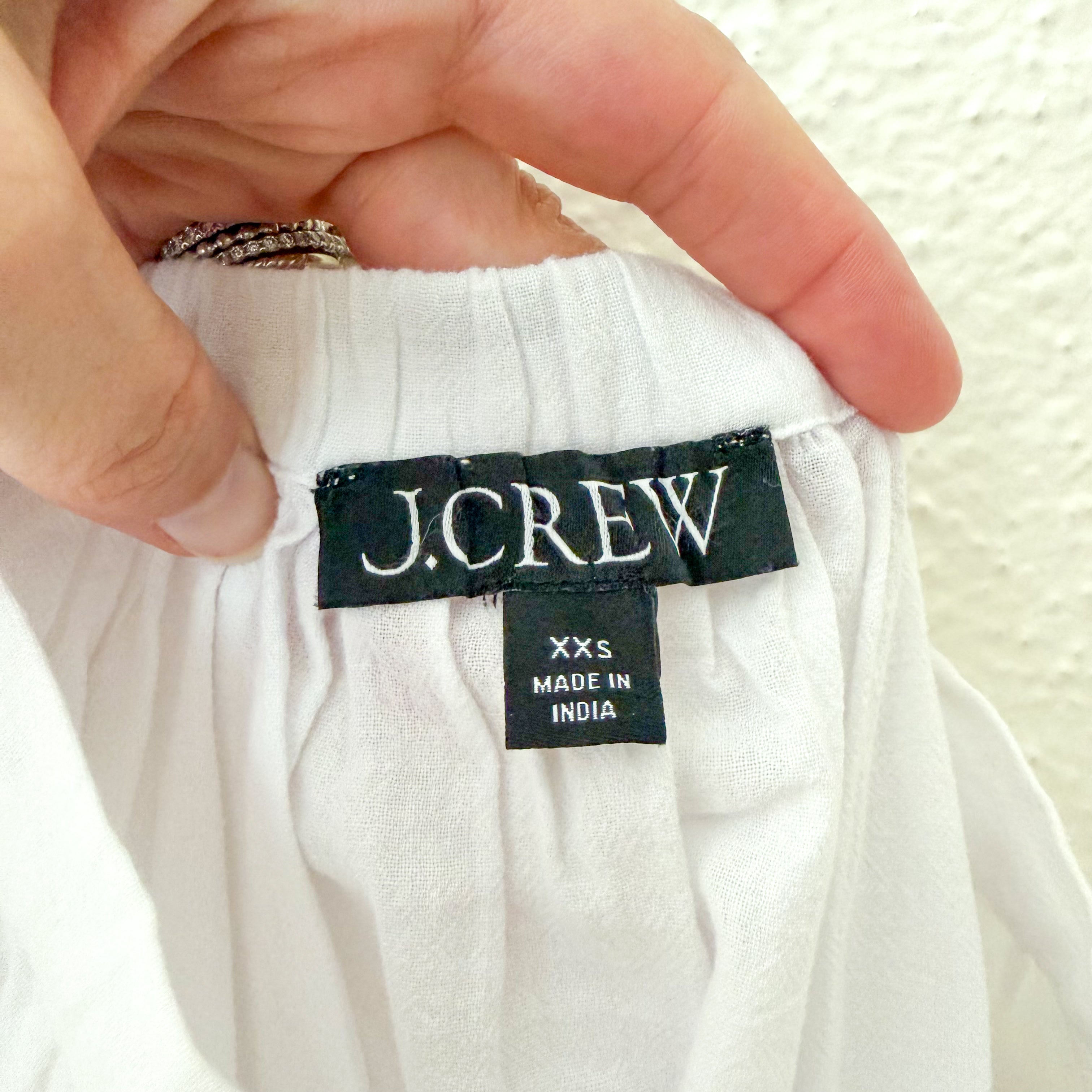 J.Crew Beach Cotton Button Waist Midi Skirt Sarong | XXS