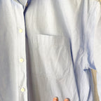 J.Crew Étienne Petite Oversized Button Down Shirt in Blue Oxford | XXSP