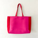 Summersalt Neoprene Hot Pink/Red Beach Tote Bag