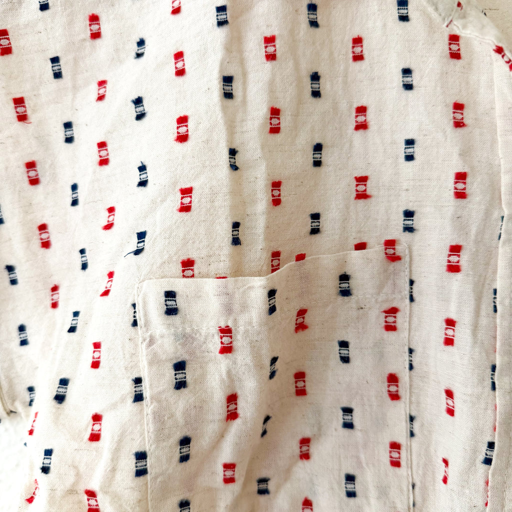 Jachs New York Girlfriend Floral Rayon Short Sleeve Button Up Blouse | XS