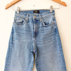 7 For All Mankind Cropped Alexa High-Rise Medium Wash Straight/Wide Leg Jeans | 23