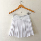 J.Crew Active Pleated Mini Tennis Skirt in White | XXS