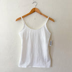 Old Navy Maternity First-Layer Nursing Clip Down Cami Top in Bright White, sz Small