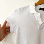 Polo Ralph Lauren White Cotton Mesh Pique Polo Mini Dress | XXS