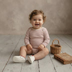 Mori Organic Cotton Red White Stripe Long Sleeve Bodysuit | 9-12m