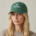 Abercrombie & Fitch Embroidered Manhattan Tennis Cotton Baseball Cap | Green