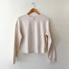 Spanx AirEssentials® Lightweight Crewneck Pullover Sweatshirt in Oatmeal Heather | XS