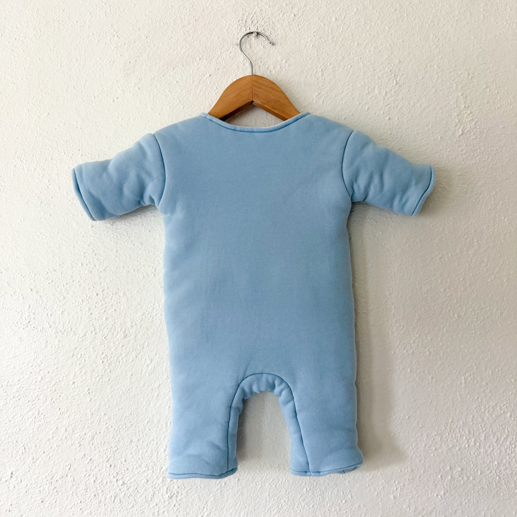 Baby Merlin Light Blue Cotton Magic Sleepsuit Infant Sleep Bag | S (3-6m)