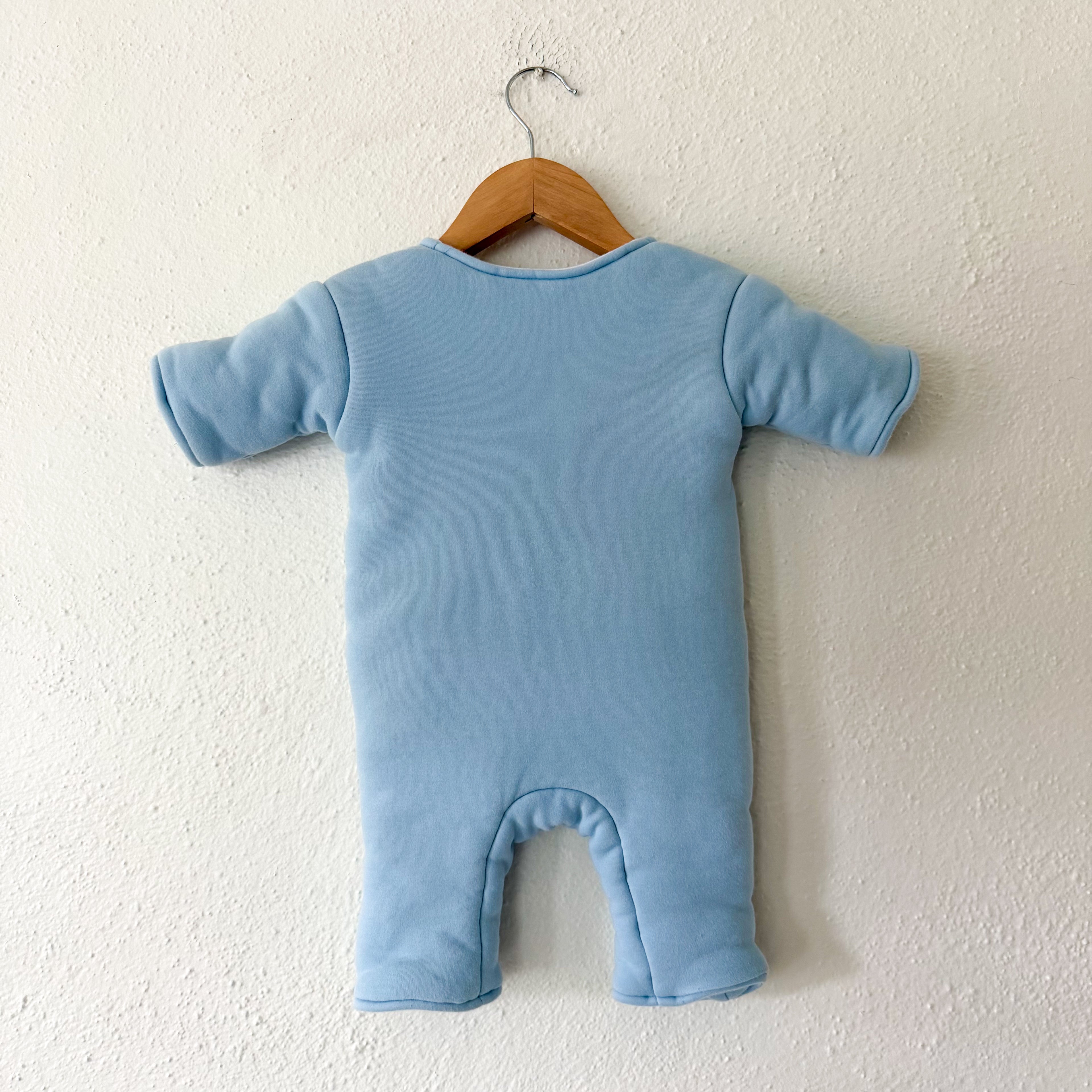 Baby Merlin Light Blue Cotton Magic Sleepsuit Infant Sleep Bag | S (3-6m)