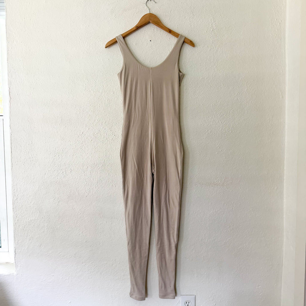 Bumpsuit The Lucy Maternity Unitard Jumpsuit in Oat | XS