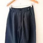 Madewell The Petite Harlow Wide-Leg Pant in Deep Indigo Navy | 0P