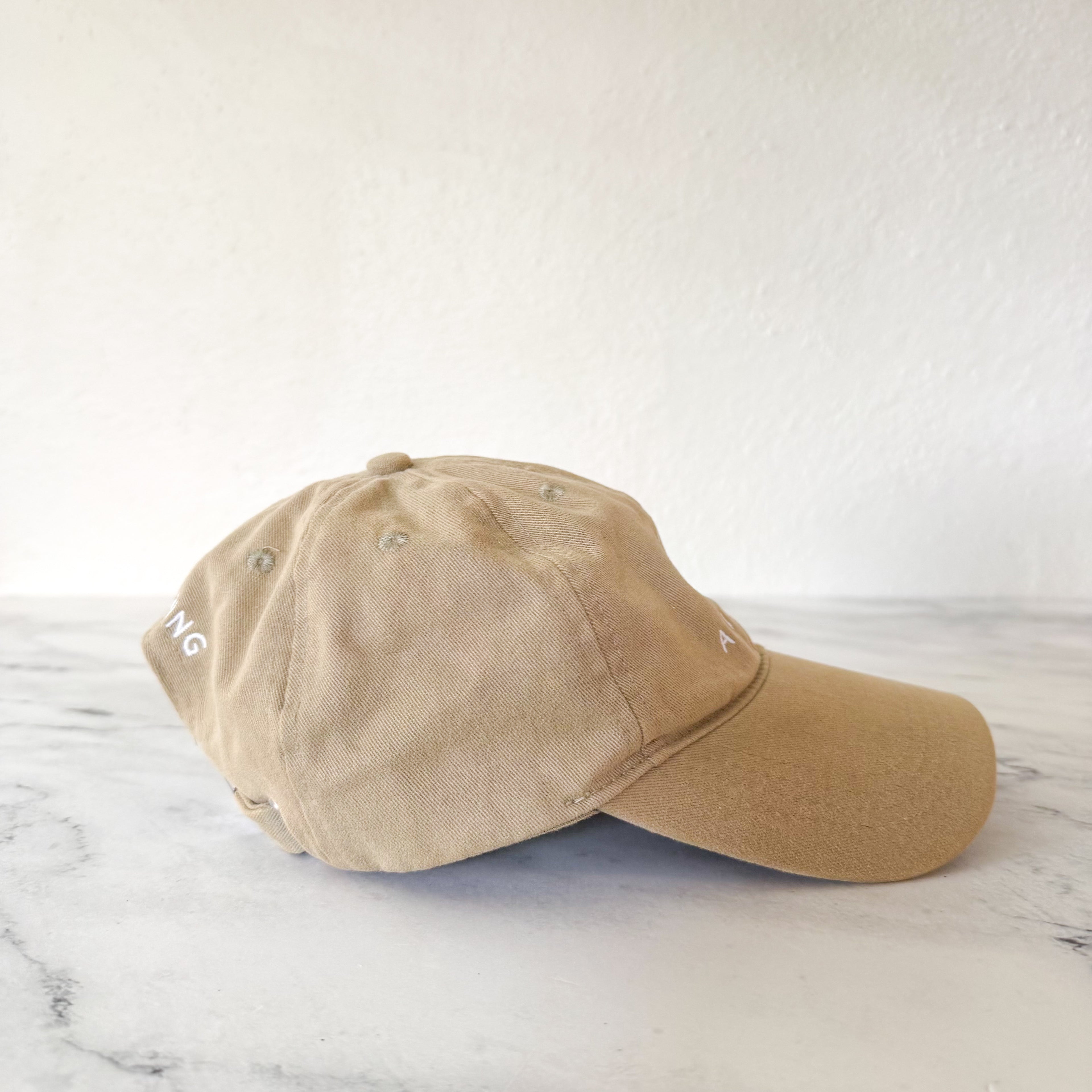 Anine Bing Sport Embroidered Logo Jeremy Cotton Baseball Cap | Khaki