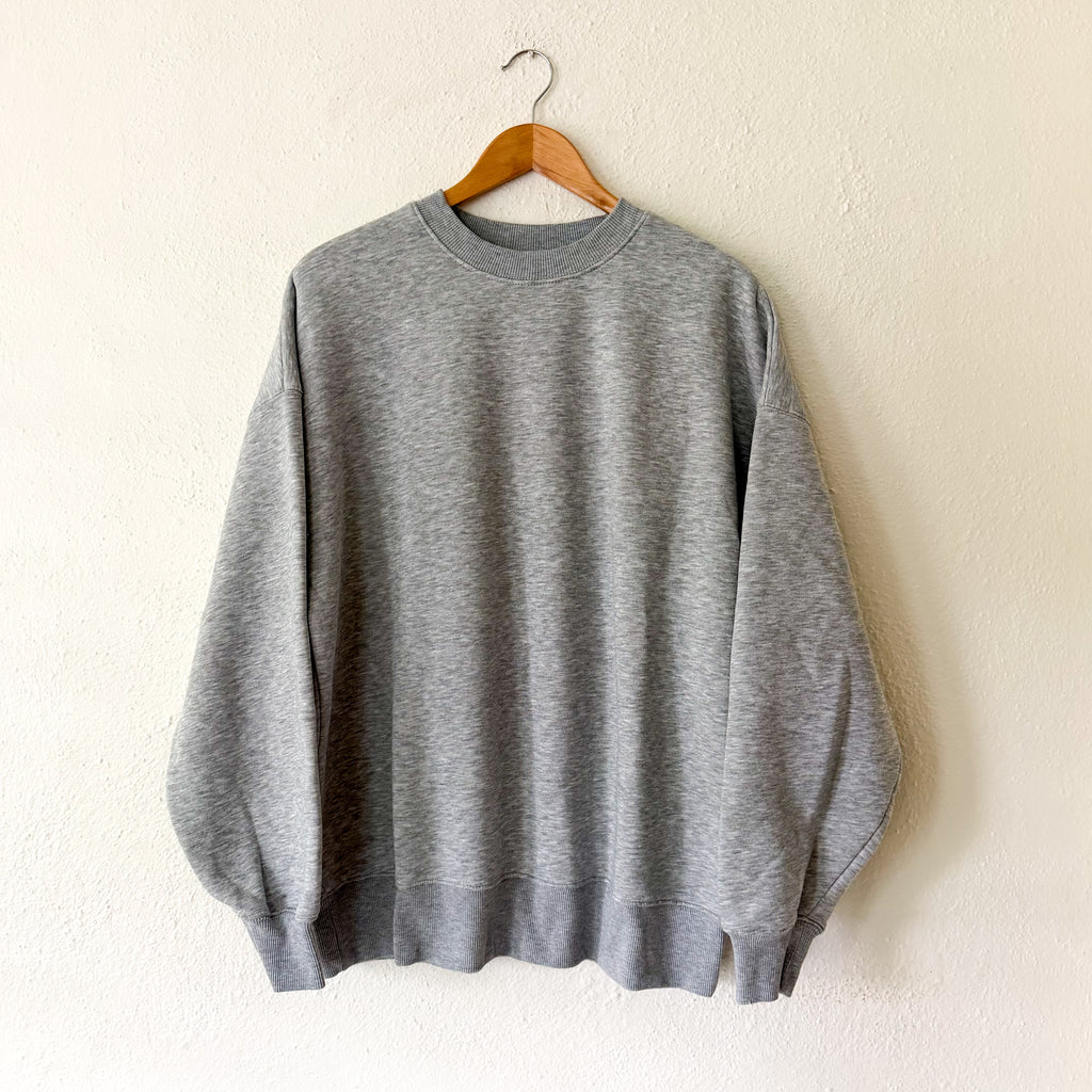 Anthropologie Perfectly Oversized Grey Sweatshirt in Grey | S