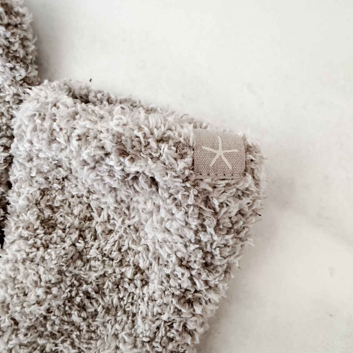 Barefoot Dreams CozyChic Heathered High Socks in Stone White Marl | OS