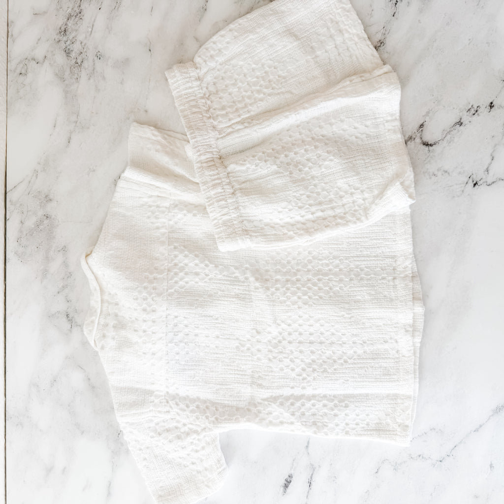 Next Baby Boys Ecru Texture Plain Revere Collar Short Sleeve Shirt + Shorts Set | 6-9m