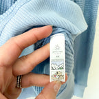 Aerie Offline Oversized Waffle Long Sleeve Shirt with Thumbholes in Cornflower Blue | M