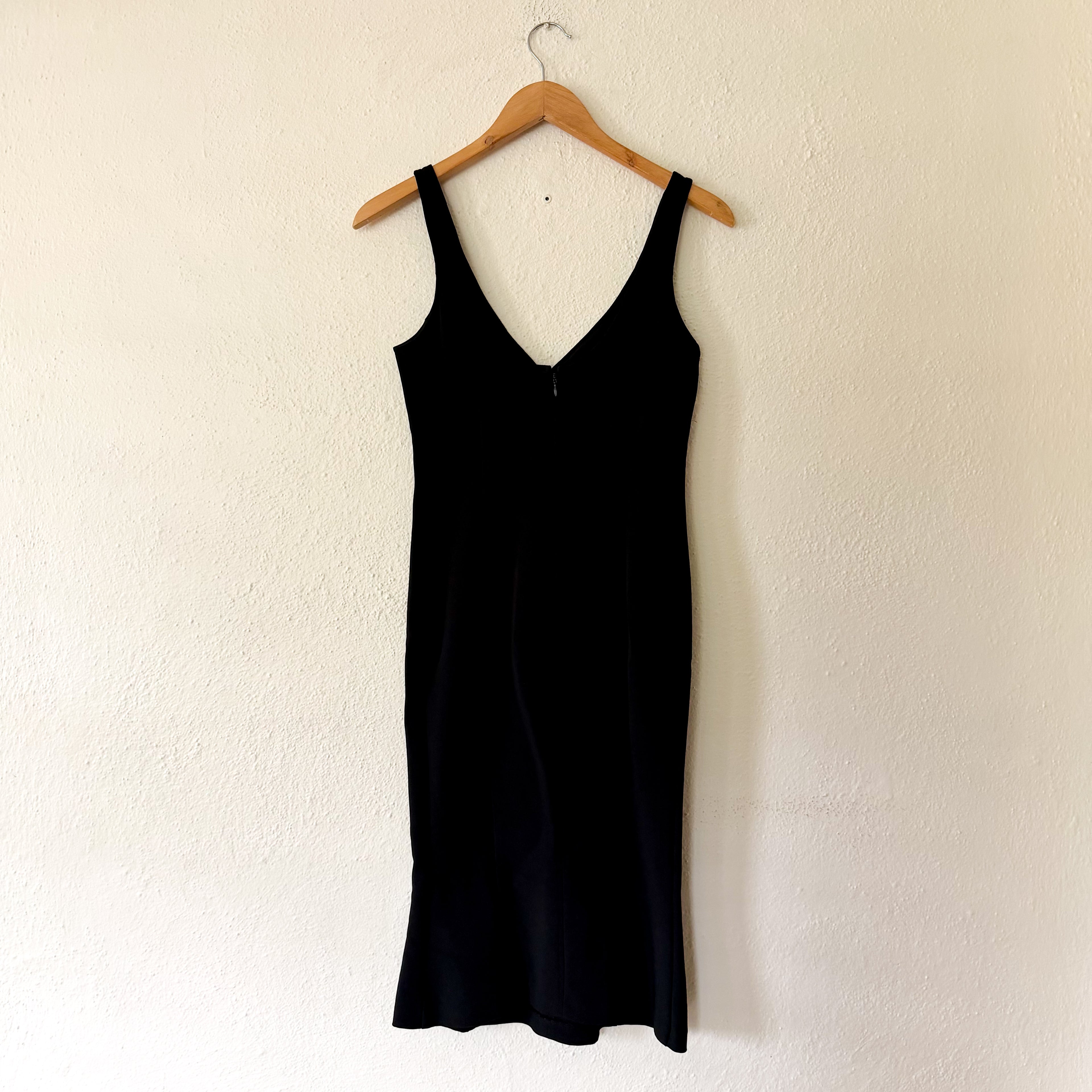 D&G Dolce & Gabbana Authentic Archival Black Bodycon Trumpet Dress | 26/XS
