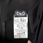 D&G Dolce & Gabbana Authentic Archival Black Bodycon Trumpet Dress | 26/XS