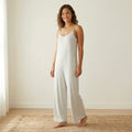 Old Navy Sunday Sleep Knit Jersey Jumpsuit in Light Heather Grey | XS