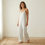 Old Navy Sunday Sleep Knit Jersey Jumpsuit in Light Heather Grey | XS