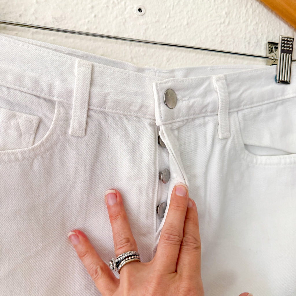 J Brand White Bonny Mid-Rise Denim Mini Skirt | 23