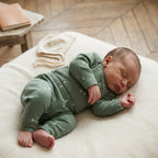 Cloud Island Green Pine Trees Thermal Long Sleeve Bodysuit + Pants Matching Set | 6-9m