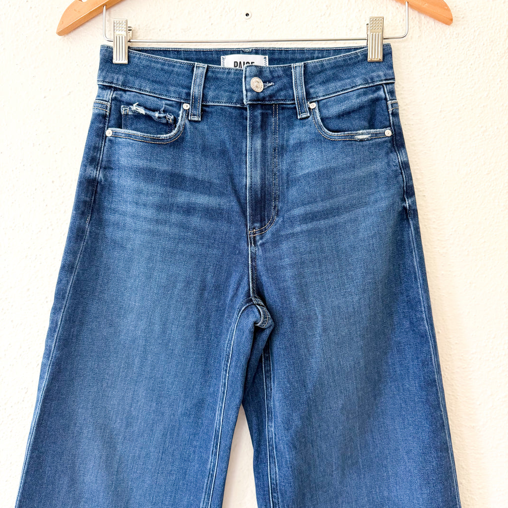 PAIGE Anessa Petite Wide Leg Denim in Dresden Blue Wash | 25P