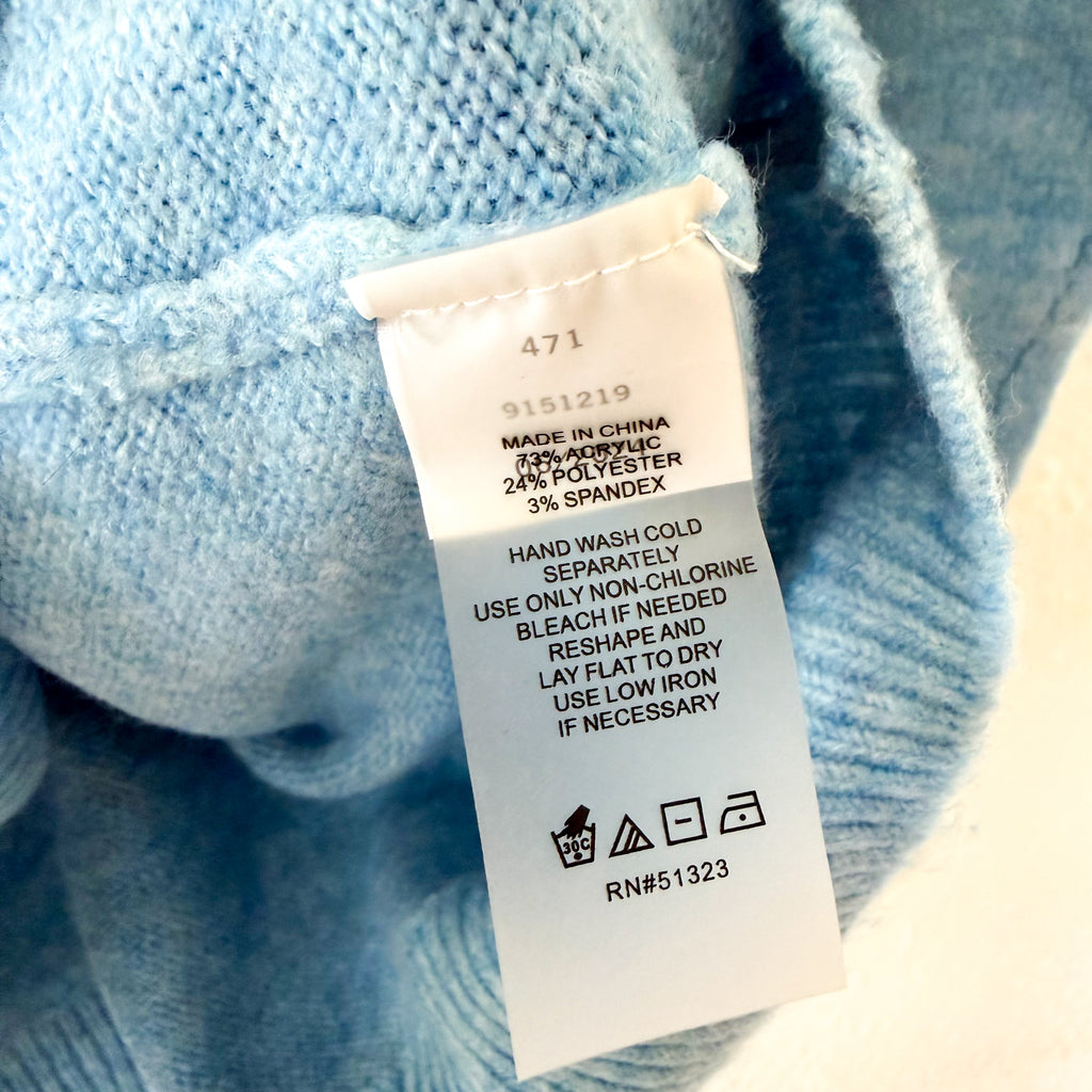Vince Camuto Dolman Sleeve Crewneck Sweater In Blue Heather | XS