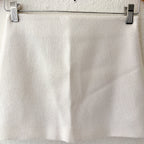 Mango MNG Textured Tweed Italian Straight Fit Mini Skirt in Ecru | 0