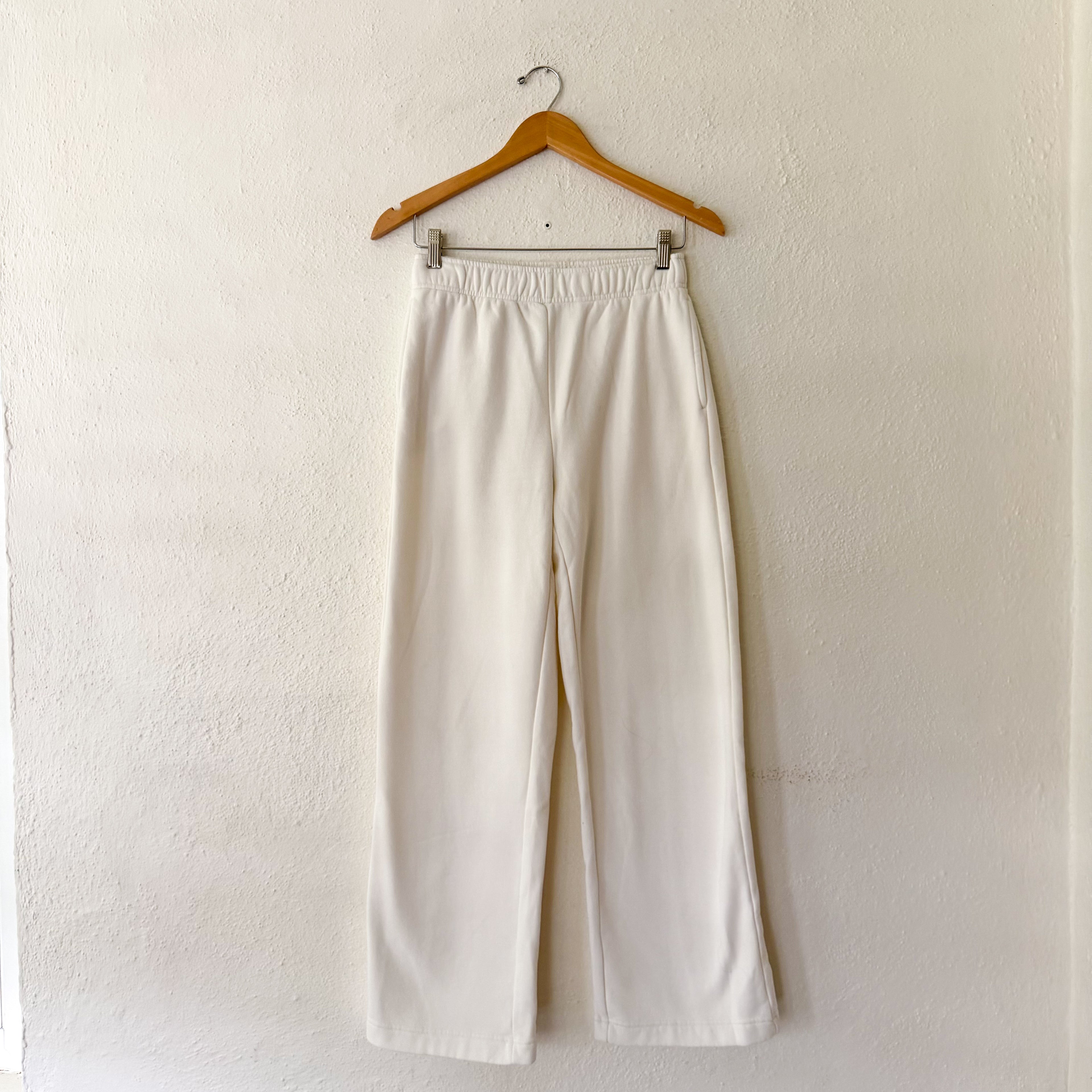 Zella Cream Wide Leg Drawstring Sweatpants | XS