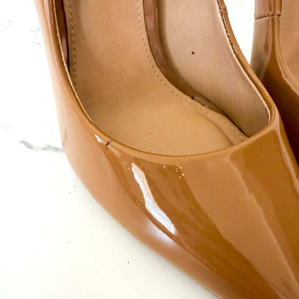 Steve Madden Vala Pointed Toe Stiletto Pumps in Nude Caramel | sz 7