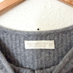 Abercrombie & Fitch Ribbed Wool-Blend Midi Sweater Dress in Dark Grey | XSP