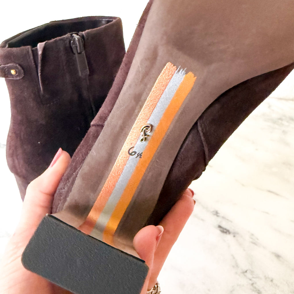 Sam Edelman Saige Suede Ankle Bootie in Cafe Noir | 6.5
