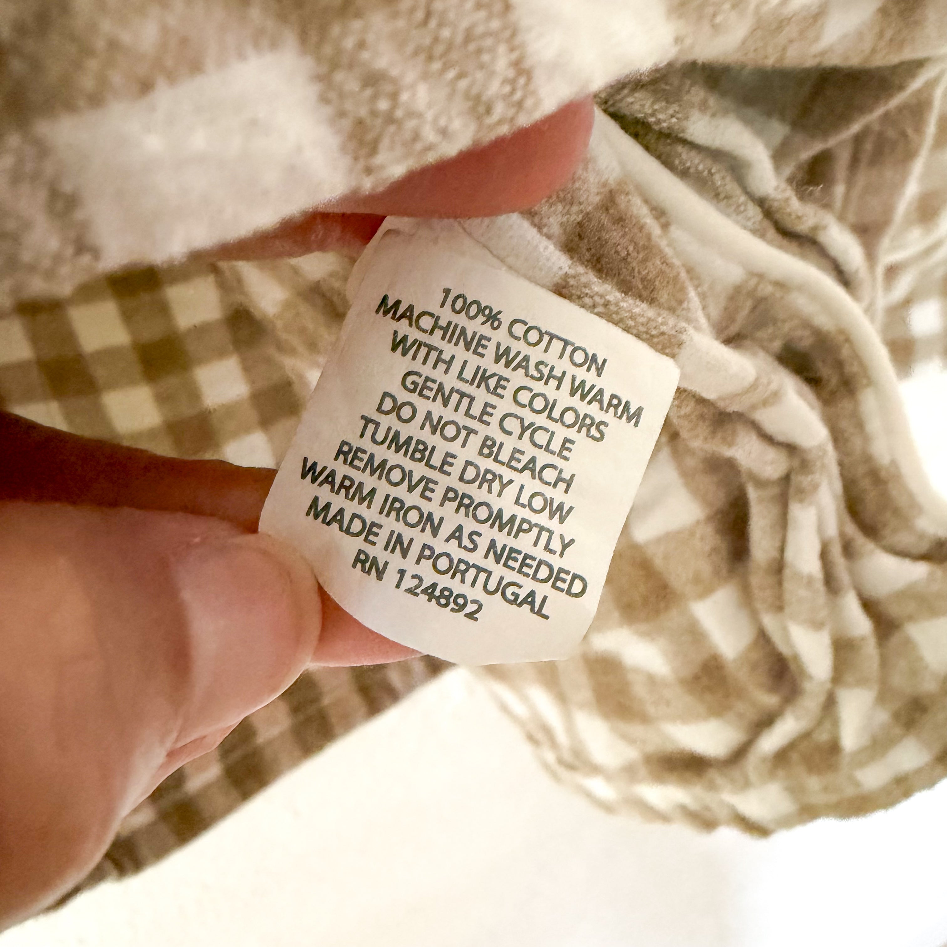 Serena & Lily Belvedere Flannel Pajamas in Doe Beige Gingham | S