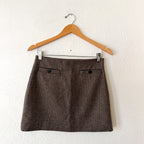 Madewell Italian Wool-Blend Mini Skirt in Parton Check | 0