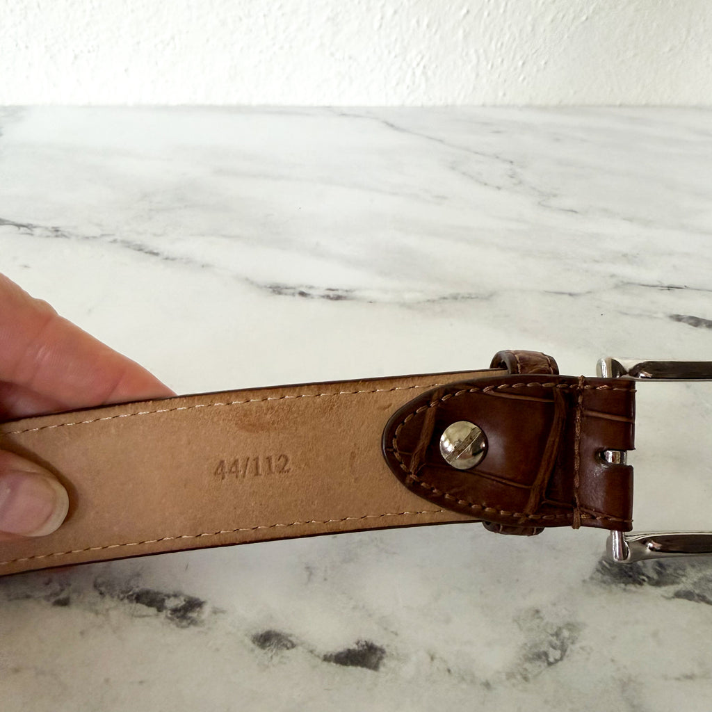 Karoo Classics Tan Genuine Nile Crocodile Belt | 44