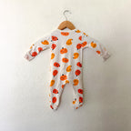 Old Navy Halloween Jack-O-Lantern 2 Way Zipper Footed Sleeper | 6-9m