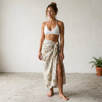 Billabong White Halter Crochet Bikini Top | XS
