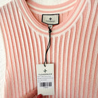 Tuckernuck Aime Stripe Pleated Knit Dress in Light Pink Stripe | XS