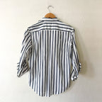 J.Crew Garçon Organic Cotton Button Down Long Sleeve Shirt in Navy Stripe | 00