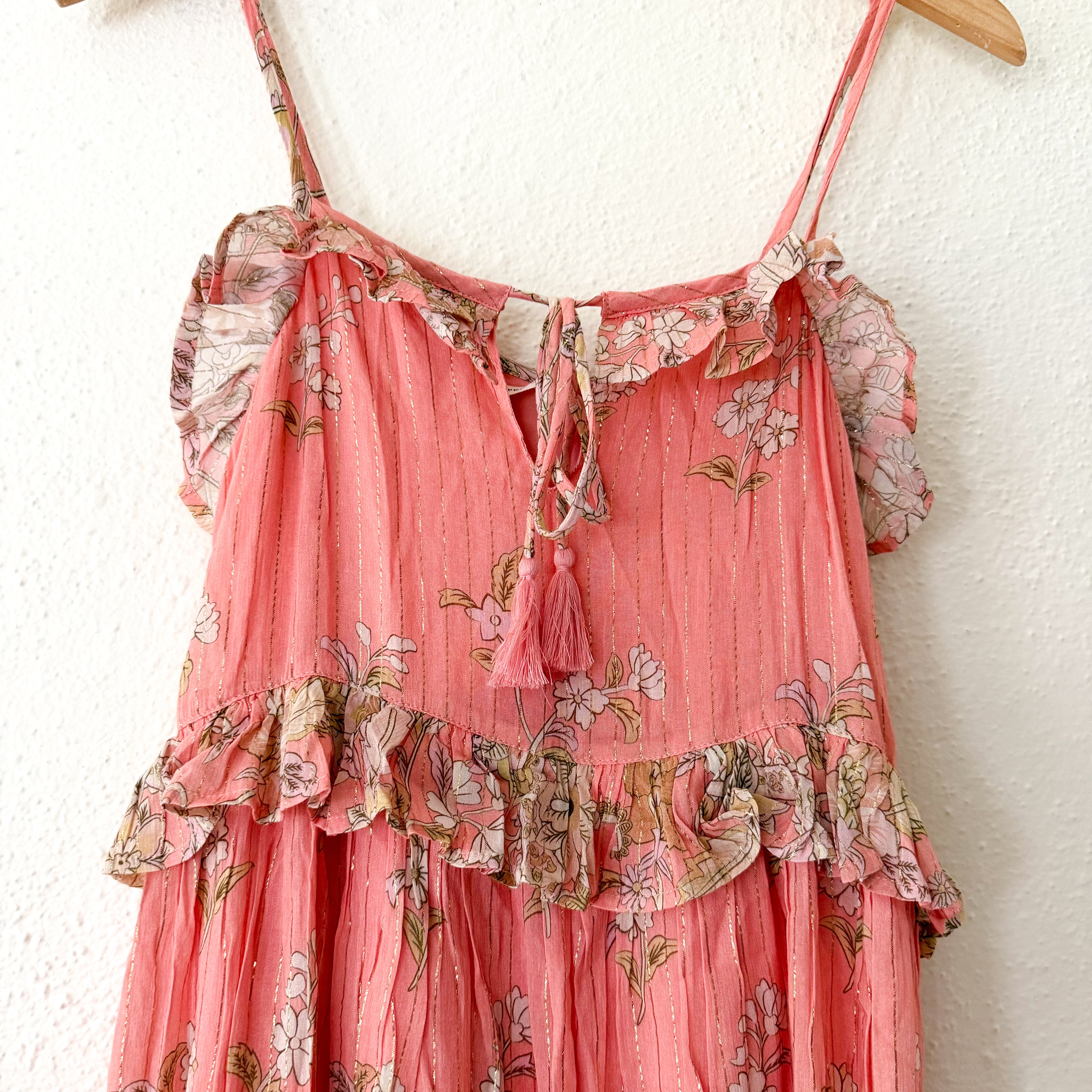 Spell & The Gypsy Hendrix Strappy Maxi Dress in Dusty Pink | XXS