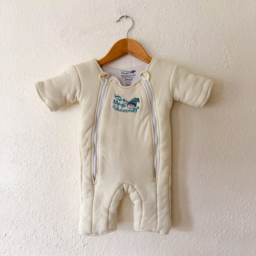 Baby Merlin Cream Cotton Magic Sleepsuit Infant Sleep Bag | S (3-6m)