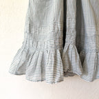 Celandine x Anthropologie Cotton Seersucker French Grey Stripe Summer Mini Dress | XXS