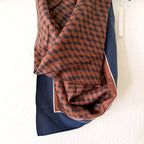 Madewell 100% Silk Bandana in Rich Brown Houndstooth