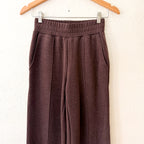 Varley Double Soft The Wide Leg 30" Pant in Coffee Bean Marl | XXS