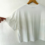 BumpSuit The Cloud Cropped Tee in Ivory | XS